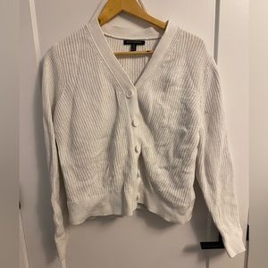 White Banana Republic button up cardigan